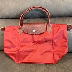 Longchamp Red Tote Bag